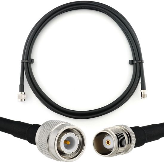 Picture of TNC Male to TNC Female 3m Coaxial Cable — HF240 (LMR240 equivalent)