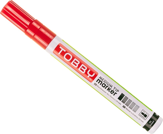 Изображение Tobby TOBBY MARKER OLEJOWY Kolor Czerwony