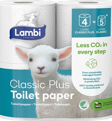 Attēls no Toiletpapir Lambi 3-lags 25,5m 28rul/kar