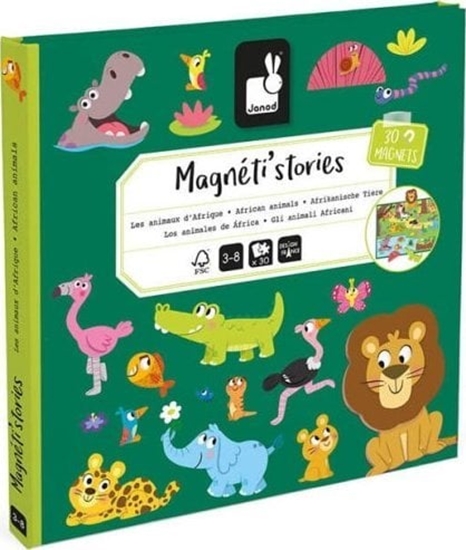 Picture of TOY MAGNETIC BOOK AFRICAN ANIMALS J05456