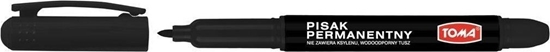 Изображение Toma Marker permanentyny okrgy czarny (12szt) TOMA