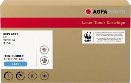 Изображение Toner AgfaPhoto Cyan Zamiennik 415A (TONER CYAN, RPL. W2031A 415A)