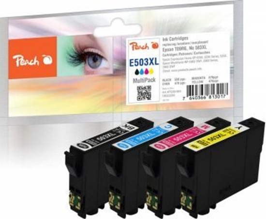 Изображение Tusz Peach Zestaw CMYK Zamiennik  (PI200-994)