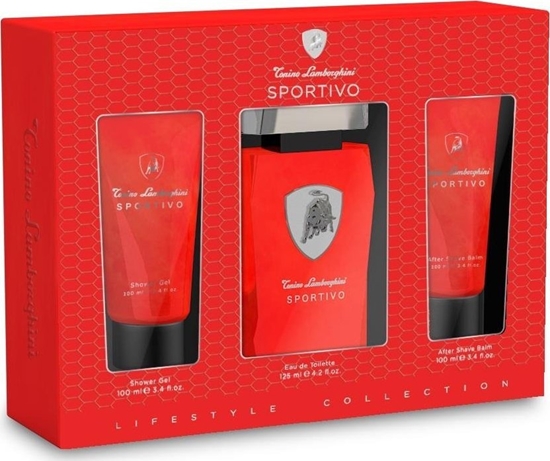 Picture of Tonino Lamborghini Sportivo zestaw woda toaletowa spray 125ml + balsam po goleniu 100ml + el pod prysznic 100ml