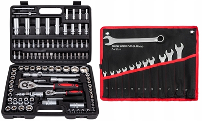 Attēls no Tool set, wrenches torx bits MASTIFF 108 pcs., MFSC108 KLU17