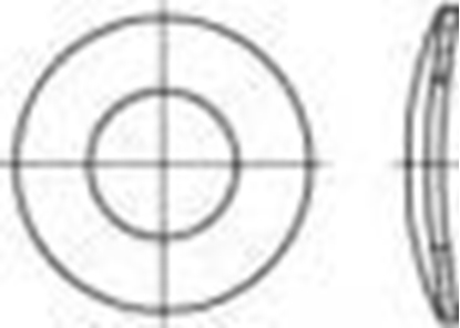 Picture of Toolcraft TOOLCRAFT 105891 Fjederskiver Indvendig diameter: 8.4 mm DIN 137 Fjederstål 100 stk