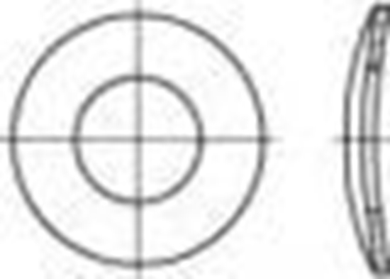 Изображение Toolcraft TOOLCRAFT 105891 Fjederskiver Indvendig diameter: 8.4 mm DIN 137 Fjederstål 100 stk