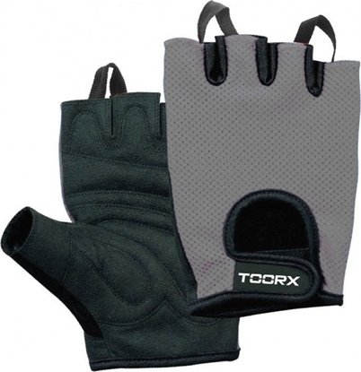 Picture of Toorx Toorx training gloves AHF028 M black/grey suede and micro-mesh