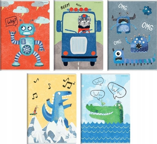 Picture of Top 2000 Zeszyt A5/16K kratka Boy's card (20szt) TOP2000