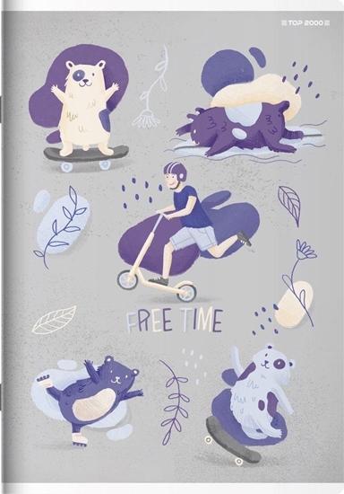 Изображение Top 2000 Zeszyt A5/16K linia Free&Wild (20szt)