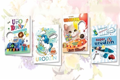 Изображение Top Graphic Karnet B6 brokatowany z nalepk± (10szt) MIX