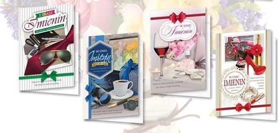 Picture of Top Graphic Karnet B6 z nalepkami Imieniny (10szt) MIX