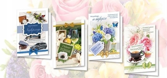 Picture of Top Graphic Karnet B6 z nalepkami yczenia (10szt) MIX