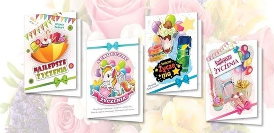 Picture of Top Graphic Karnet B6 z nalepkami yczenia dzieci (10szt) MIX