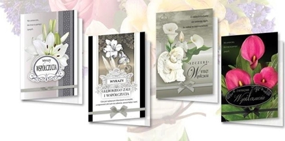 Attēls no Top Graphic Karnet B6 z nalepkami Kondolencje (10szt) MIX