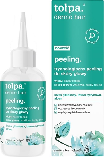 Picture of Topa Dermo hair peeling. Trychologiczny peeling do skóry gowy 100ml