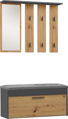 Изображение Topeshop Garderoba Parma Antracyt/artisan