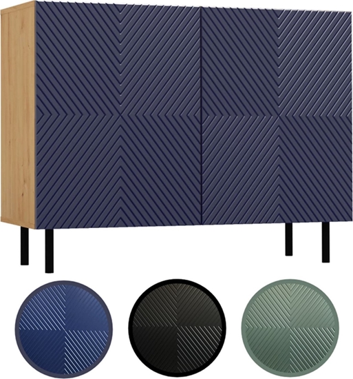 Изображение Topeshop Komoda KAMA 2D/K ARISAN GRANAT