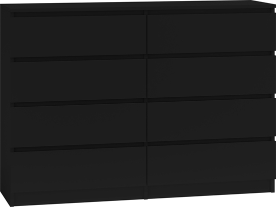 Изображение Topeshop KOMODA MALWA 8 SZUFLAD 140 CZER