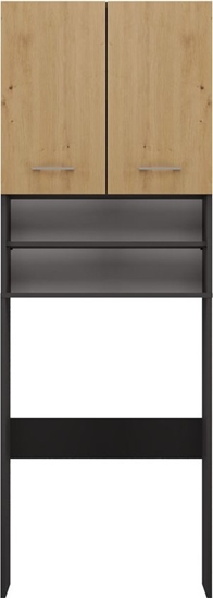 Picture of Topeshop Szafka nad pralk, pola DK, 64x30x180 cm, antracyt, db artisan