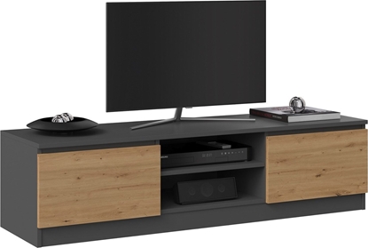 Picture of Topeshop Szafka RTV 140x40xH36 antracyt/artisan