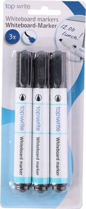 Изображение Topwrite Topwrite - Marker do tablic suchocieralnych 3 szt. (czarny)