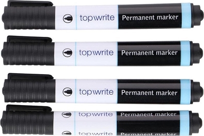 Изображение Topwrite Topwrite - Marker permanentny 4 szt. (czarny)