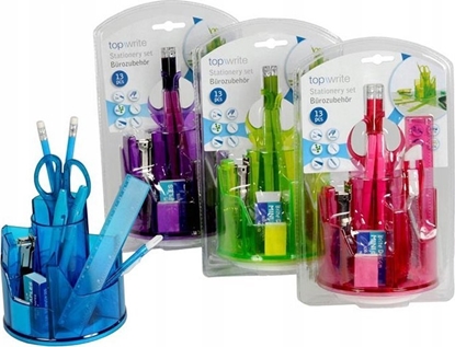 Изображение Topwrite Topwrite - Przybornik na biurko 13 elementów (niebieski)