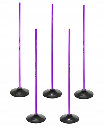 Изображение Tor przeszkód slalomowy 100cm laski + podstawa 1,5kg Fioletowy