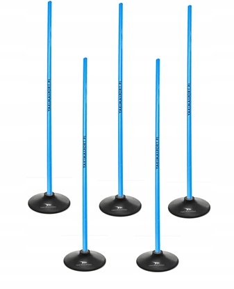 Picture of Tor przeszkód slalomowy 100cm laski + podstawa 1,5kg Niebieski