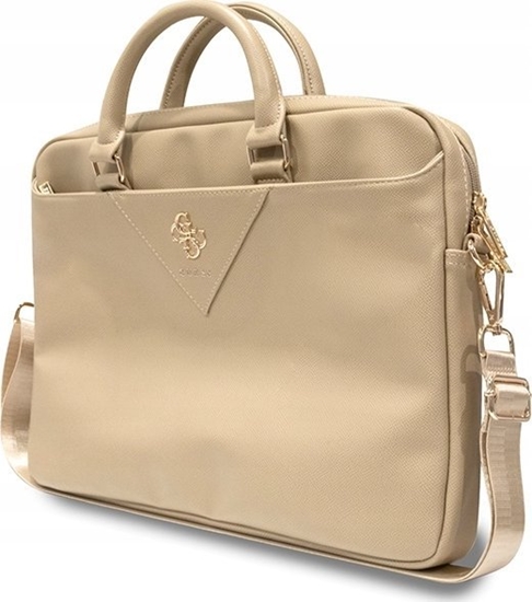 Picture of Torba Guess Guess Triangle 4G Computer Bag - Torba na notebooka 15" / 16" (zoty)