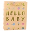 Attēls no Torba Prezentowa Dla Dziecka Hello Baby Brzoskwiniowa 32 x 26 x 10cm