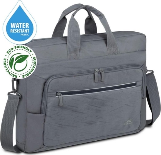 Picture of Torba RivaCase Torba do notebooka 15,6"-16" RivaCase ECO Alpendorf 7531, szara, z ekologicznego, wodoodpornego materiau z recyklingu (rPET)