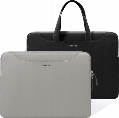 Attēls no Torba Tomtoc tomtoc Light-A21 Dual-color Slim Laptop Handbag, 13,5 Inch - Gray