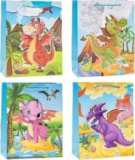 Picture of Torebka Pop-Up 3D Smok 18x24x8cm mix ROZETTE