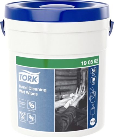 Изображение Tork Tork - Czyciwo wókninowe o niskim stopniu pylenia do cikich zabrudze rk, premium - Biae