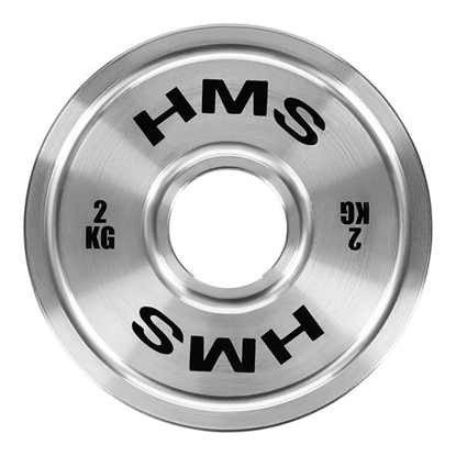 Attēls no TOS20 Kalibrēts metāls Olimpiskais svaru disks 2.0 KG HMS