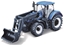Изображение Tractor w/front loader N.H. T7.615 10cm blue