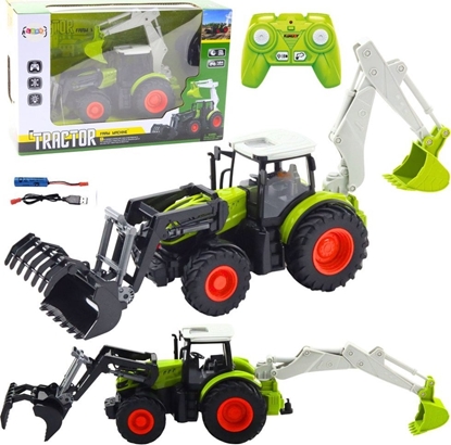 Picture of Traktor Rolniczy Z Obrotow yk i Kopark 2w1 Zdalnie Sterowany 2.4G LEAN Toys