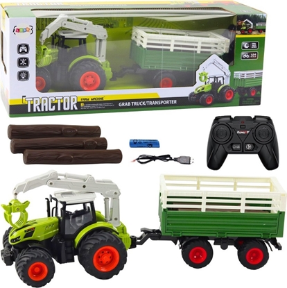 Picture of Traktor Rolniczy Z Przyczep I Chwytakiem Zdalnie Sterowany RC 2.4G LEAN Toys