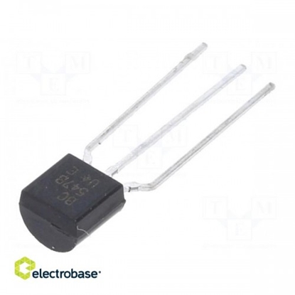 Изображение Transistor: NPN; bipolar; 45V; 0.1A; 500mW; TO92