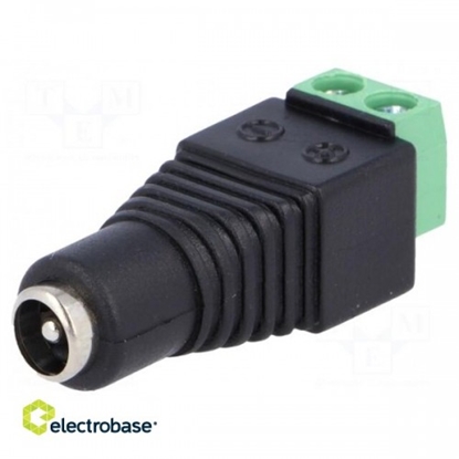 Изображение Transition: adapter; 5.5/2.1mm; 5.5mm; 2.1mm; screw terminal