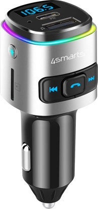 Picture of Transmiter FM 4smarts 4Smarts Bluetooth FM Transmitter Media&Assist 2 with Multimedia-In, Hands-free Function, Car Charger