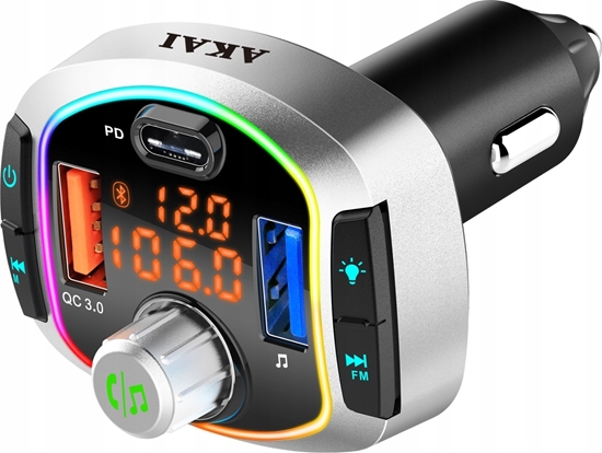 Picture of Transmiter FM Akai Transmiter samochodowy AKAI FMT-63BT