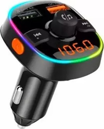 Изображение Transmiter FM Extra Digital FM moduliatorius automobiliui BC52LQ (RGB LED, QC 3.0, micro SD, laisv rank ranga)