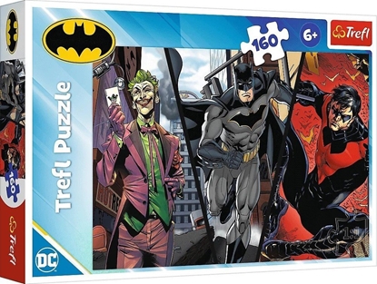 Изображение Trefl Puzzle Batman gotowy do akcji 160 elementów (15425)