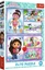 Изображение Trefl Puzzle Koci Domek Gabi - Baw si z Gabby 2x70 elementów (34438)
