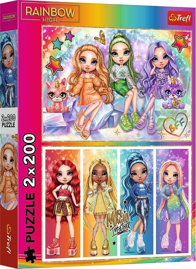 Picture of Trefl Puzzle Rainbow High Tczowe lalki  2x200 elementów
