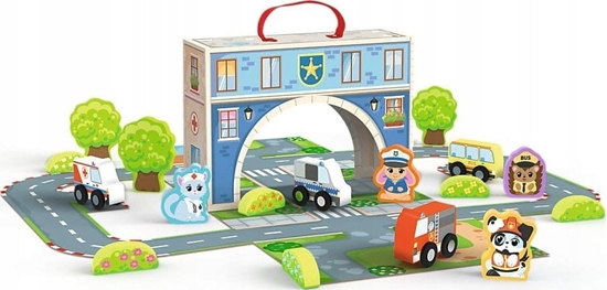 Изображение Trefl Zabawka drewniana - Magnetic box City TREFL