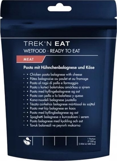 Picture of Trek N Eat Drobiowe spagetti bolognese z serem-RTE 350g  [Chicken Pasta bolognese with cheese-RTE]